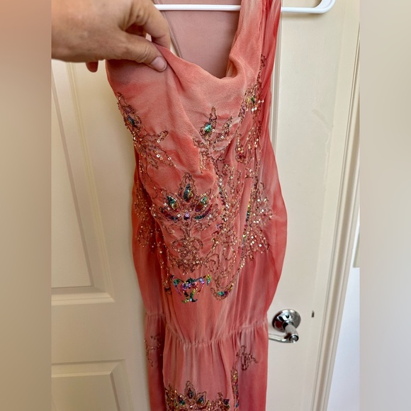 PATRIZIA PEPE cowl neck maxidress with racer back style - Picture 2 of 6